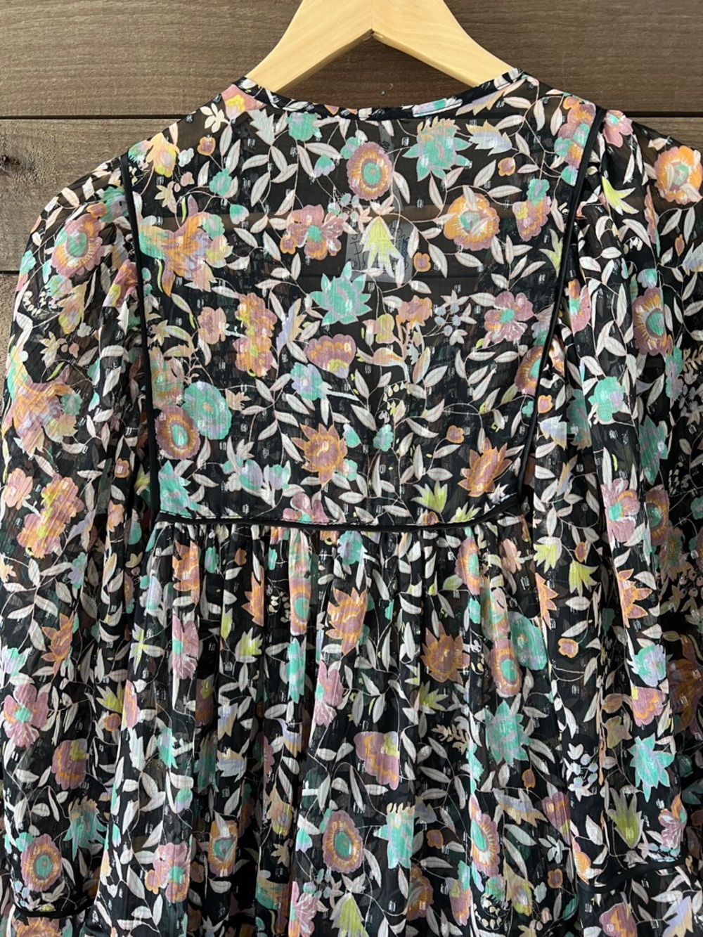 NWT Free People Women's Free Swinging Floral-Print Chiffon Mini Dress Size Small - Picture 6 of 7